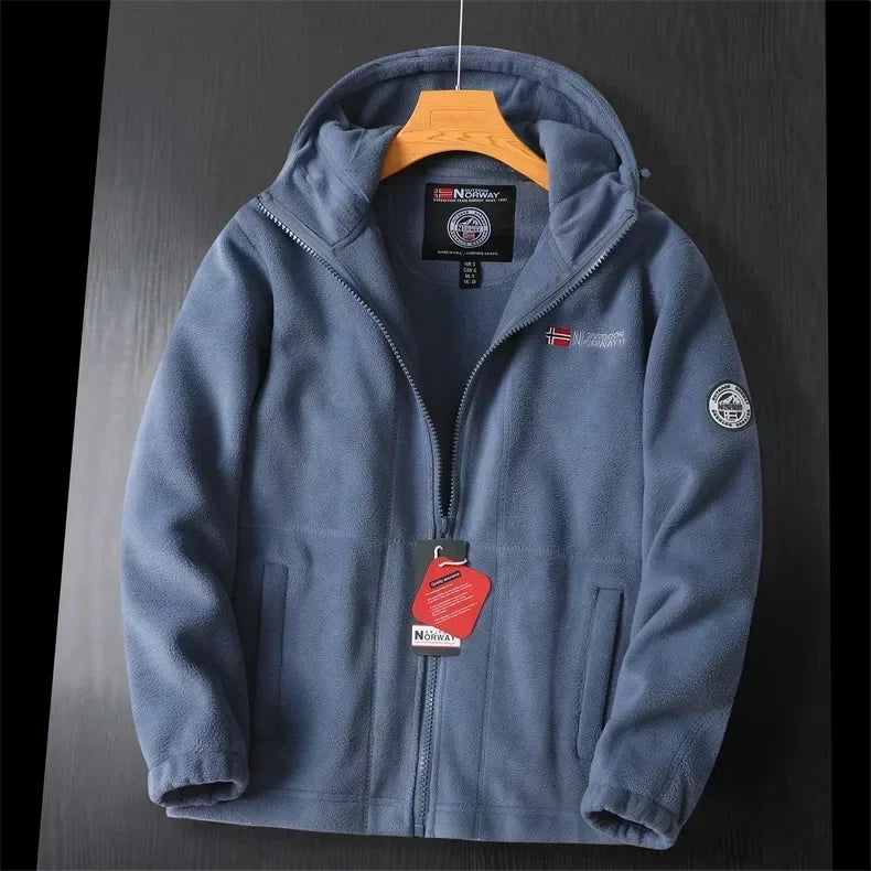 ModeGeist | Extra warme Zip Kapuzenjacke