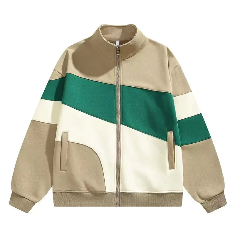 ModeGeist | Sportjacke mit Reißverschluss und Farbblockierung - Ardan
