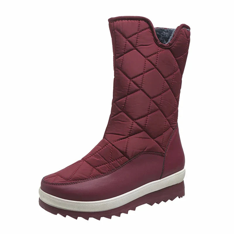 ModeGeist | Wasserdichte Winter-Mittelstiefel Schneestiefel