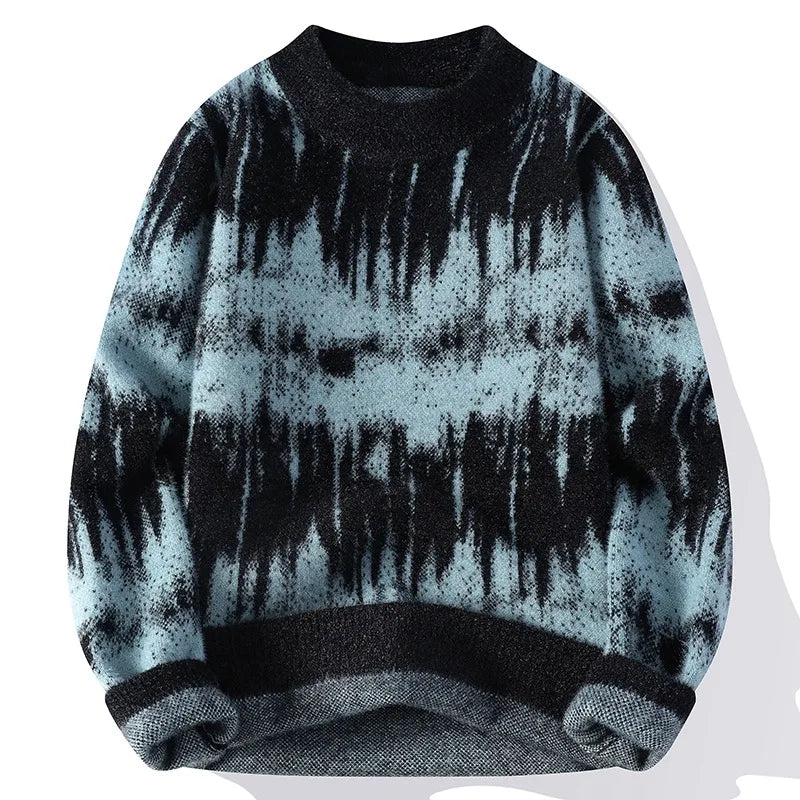 ModeGeist | Weiche Strickjacke mit Tie-dye-muster Trendy und Bequem Perfekt für Den Alltag