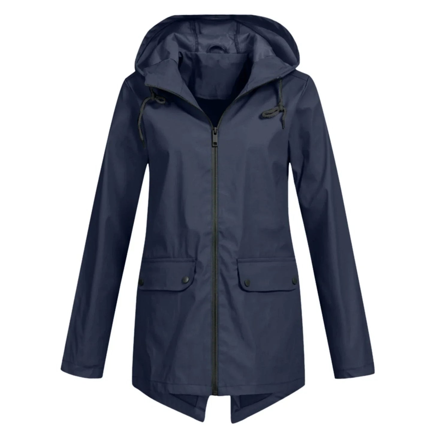 ModeGeist | Lässige Wasserdichte Damenjacke mit Kapuze und Reißverschluss Ideal für Herbst Winter