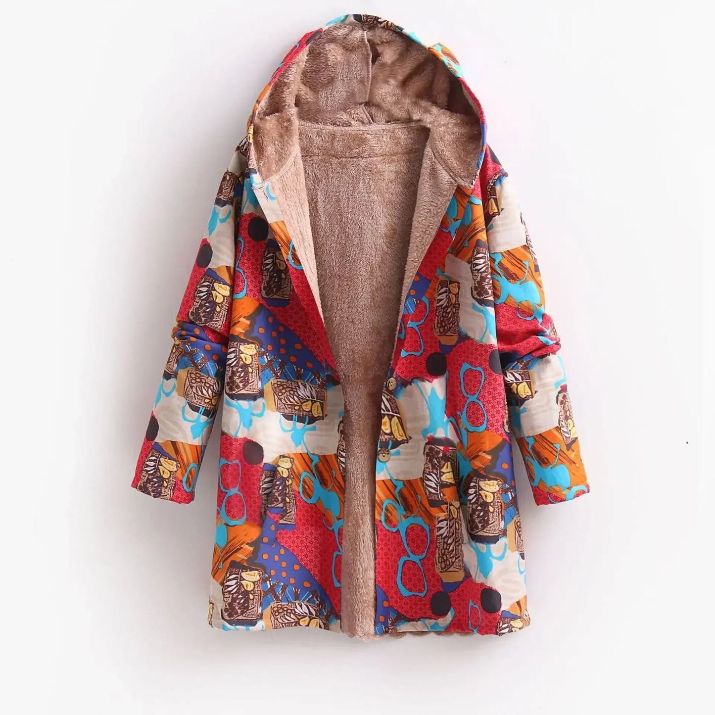 ModeGeist | Fleecejacke für Damen - mit Kapuze