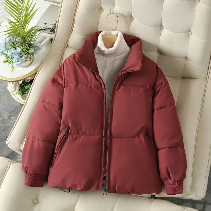 ModeGeist | Herbst/Winter Stehkragen Pufferjacke