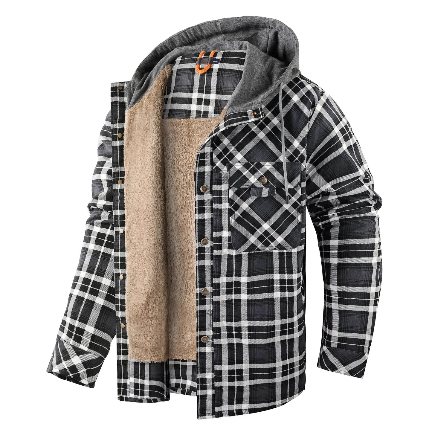 ModeGeist | Warm kariert Hemdjacke