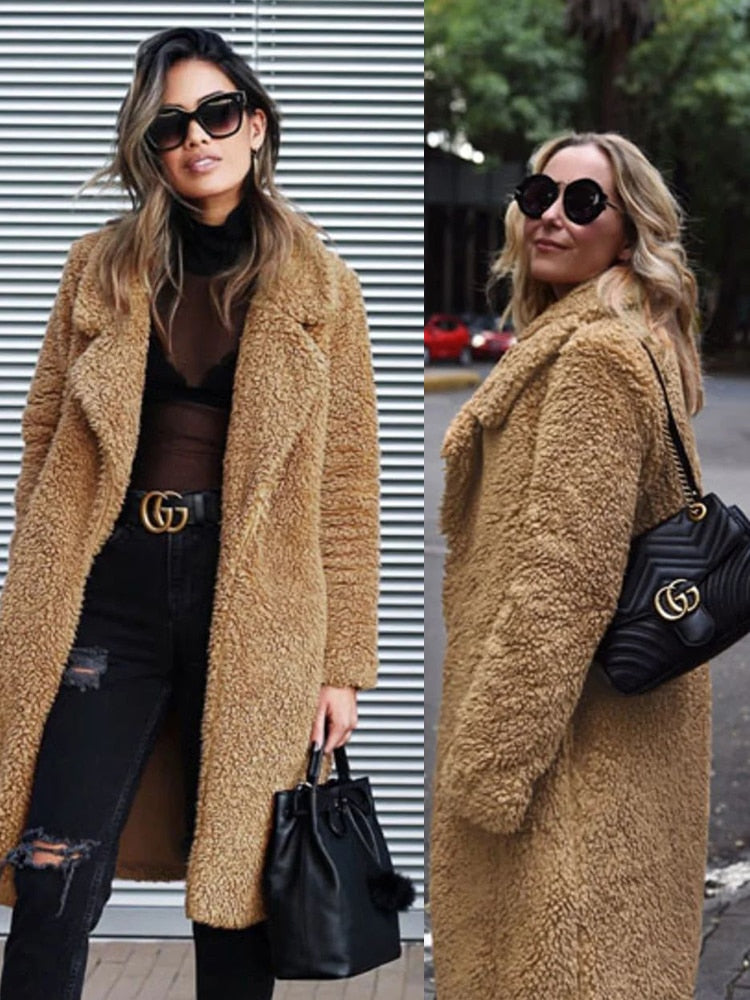 ModeGeist | Kunstpelzjacke - luxuriöse Damenoberbekleidung