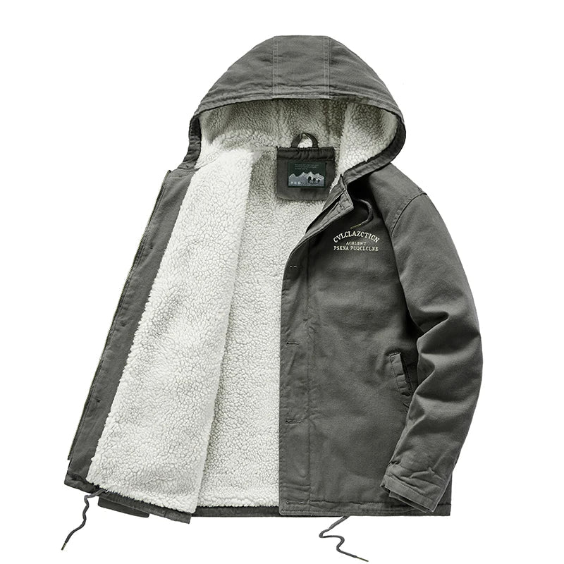 ModeGeist | Warme Winterjacke mit Kapuze Baumwolle Komfort und Robustheit