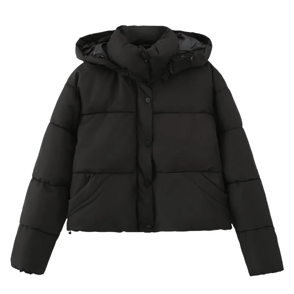 ModeGeist | Lässige Kurze Kapuzenjacke