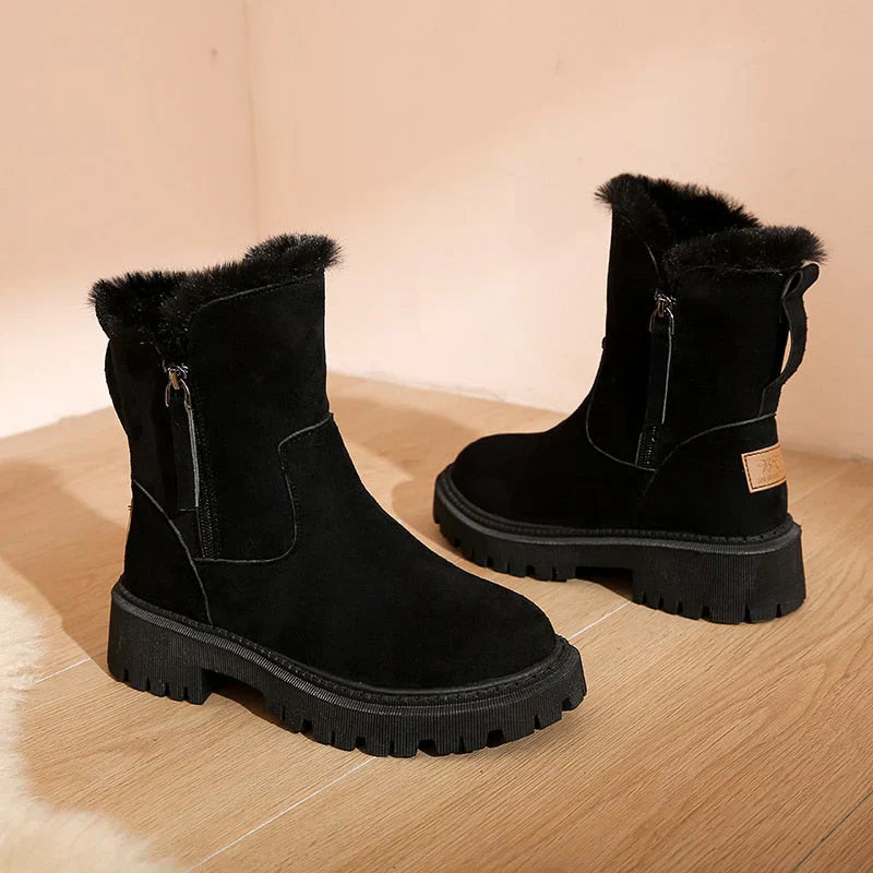 ModeGeist | Knöchelhohe Schneestiefel für Damen