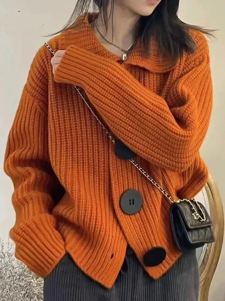 ModeGeist | Elegante Strickjacke mit Knopfverschluss