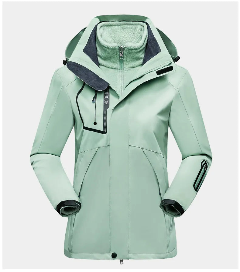 ModeGeist | 3-In-1 Outdoor Schutzjacke für Frauen