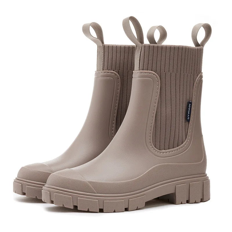 ModeGeist | Wasserdichte Stiefeletten mit Chunky Sohle