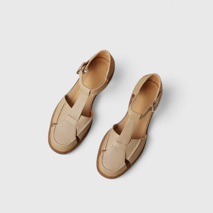 MODEGEIST Damen Mary-Jane Sandalen Verstellbarer Riemen Klassisches Design Elegant