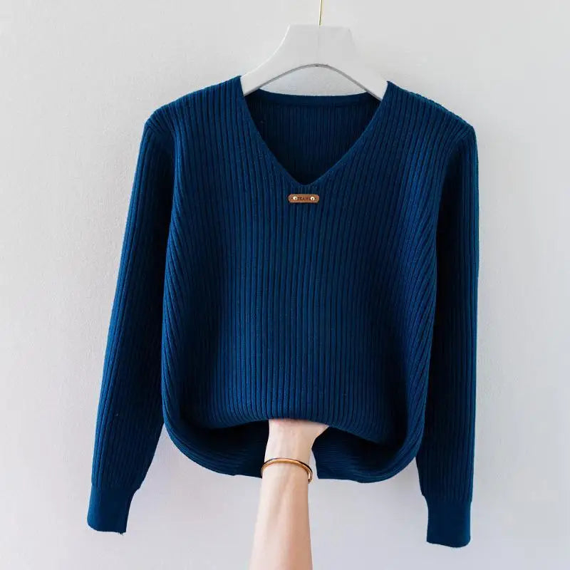 NADJA – Damenpullover mit eng anliegendem Rippstrick