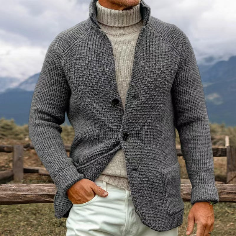 ERWIN - Grobstrickjacke im Stricklook