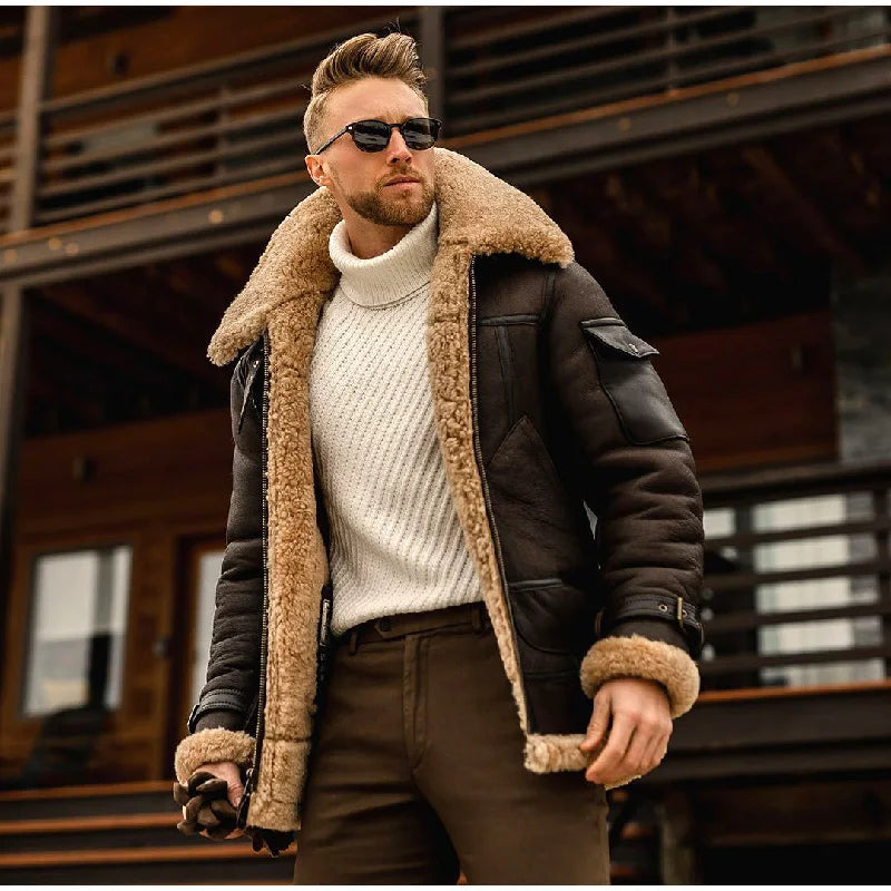 ModeGeist | Kragen Daunen Pelzkragen Jacke Für Männer