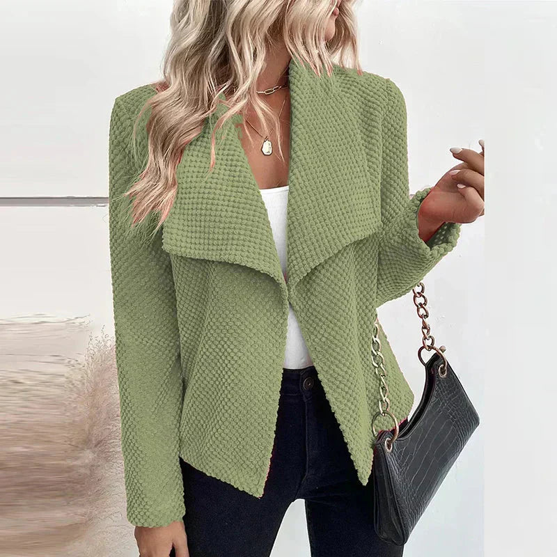 ModeGeist | Blazer mit Struktur Große Kragen Elegant und Modern