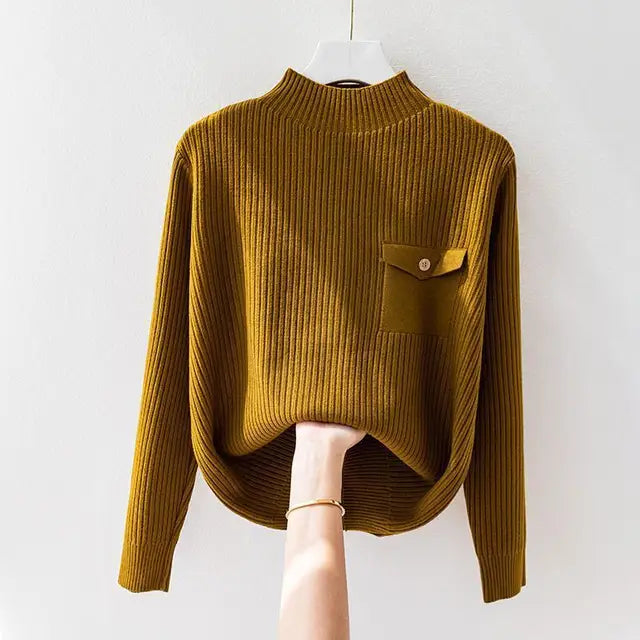 MODEGEIST Damen Strickpullover Leicht Klassisch Vielseitig