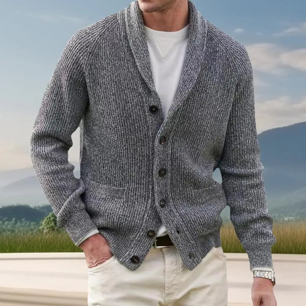 ModeGeist | Strickjacke mit Knöpfen Wollmischung Klassisch und Komfortabel