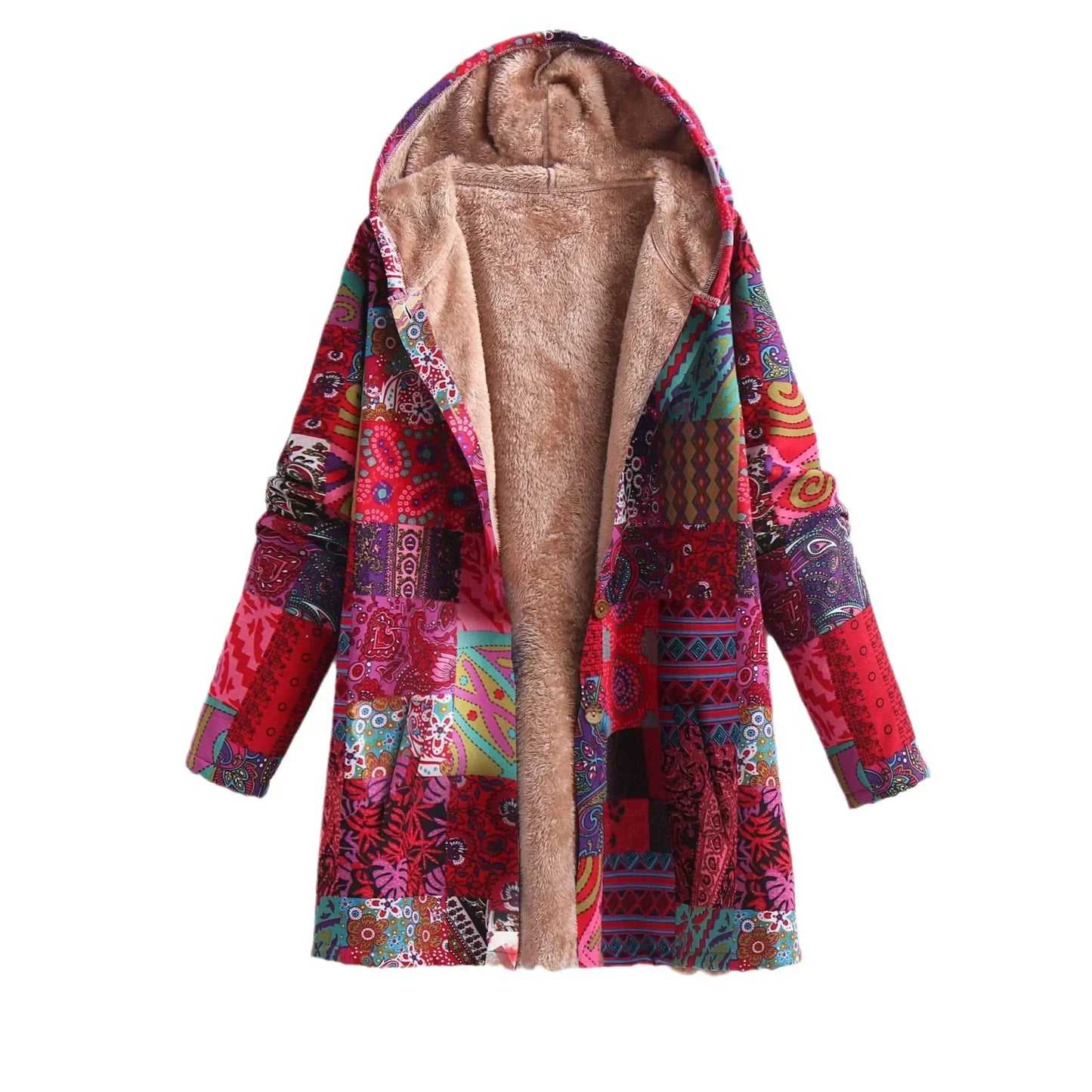 ModeGeist | Fleecejacke für Damen - mit Kapuze