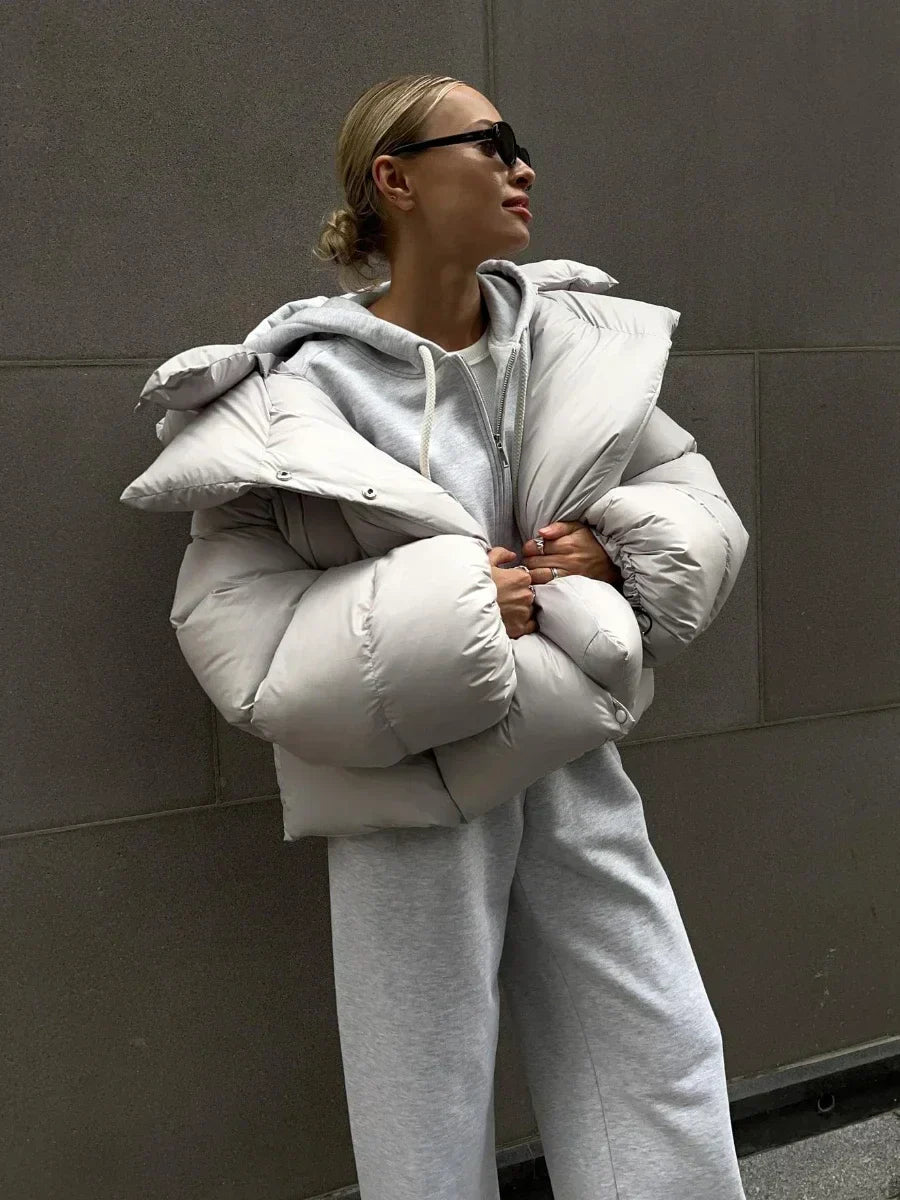 ModeGeist | Modische Steppjacke in Anthrazit