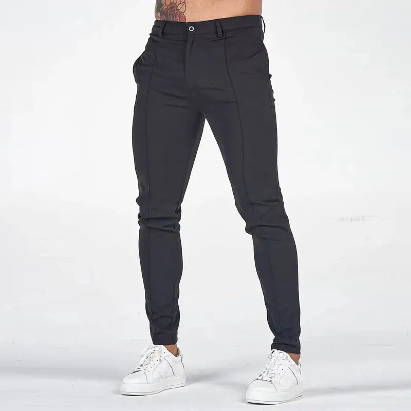 MODEGEIST Herrenhose mit Reißverschluss und perfekter Passform