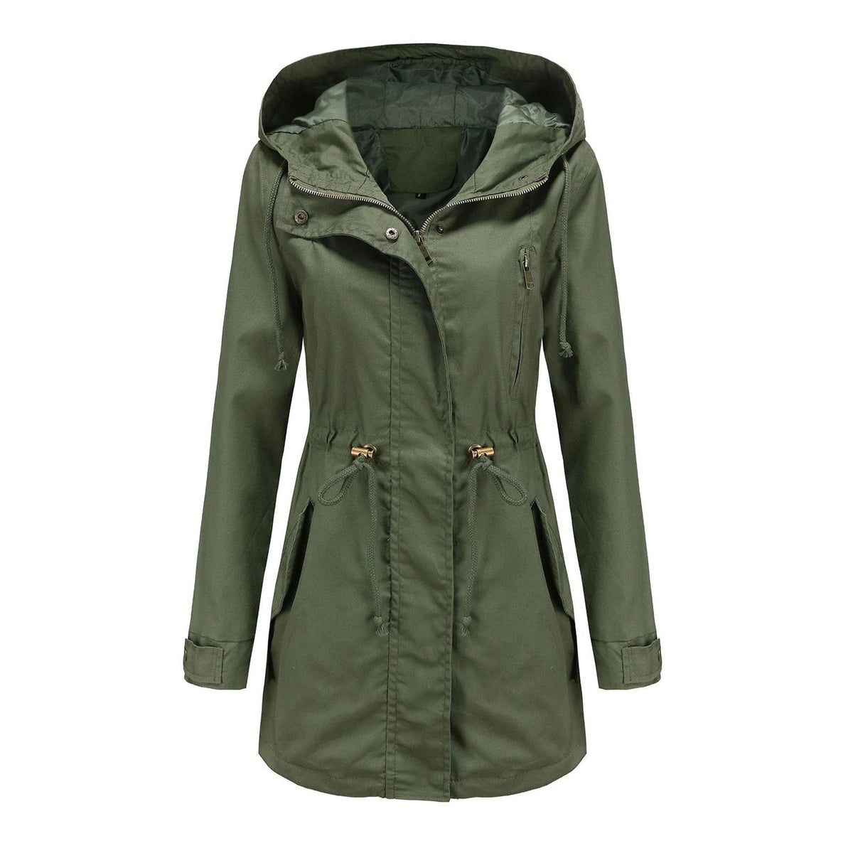 ModeGeist | Damen Elegante Wasserdichte Regenjacke Für Outdoor Aktivitäten