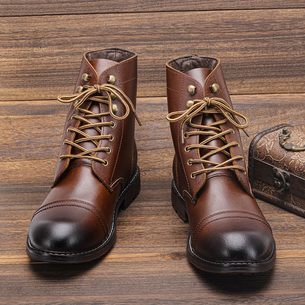ModeGeist | Schuhe mit Absatz Aus Naturleder