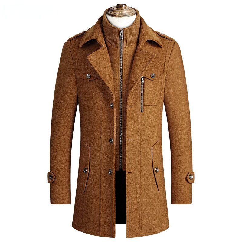 Herren-Trenchcoat von Philip mit wärmenden Kragen