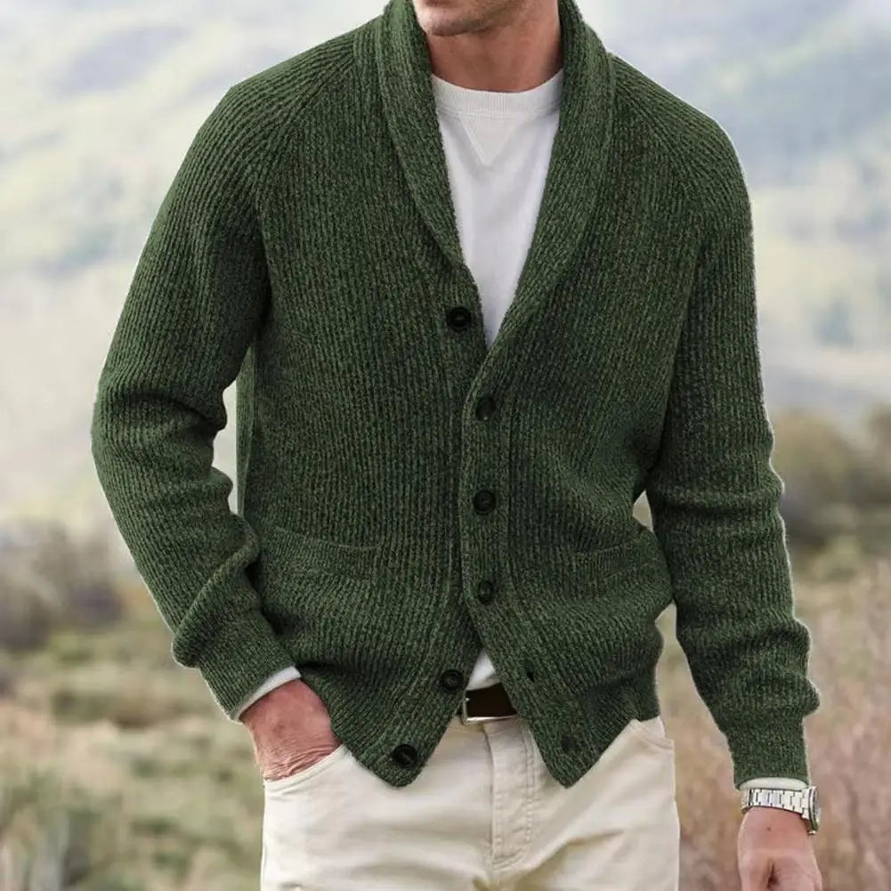 ModeGeist | Strickjacke mit Knöpfen Wollmischung Klassisch und Komfortabel