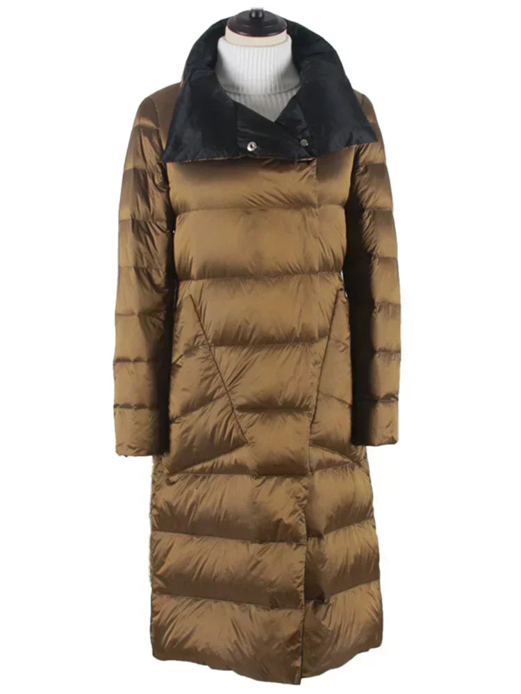 ModeGeist | Lange Karierte mit Taschen für Damen Ideal für Den Winter