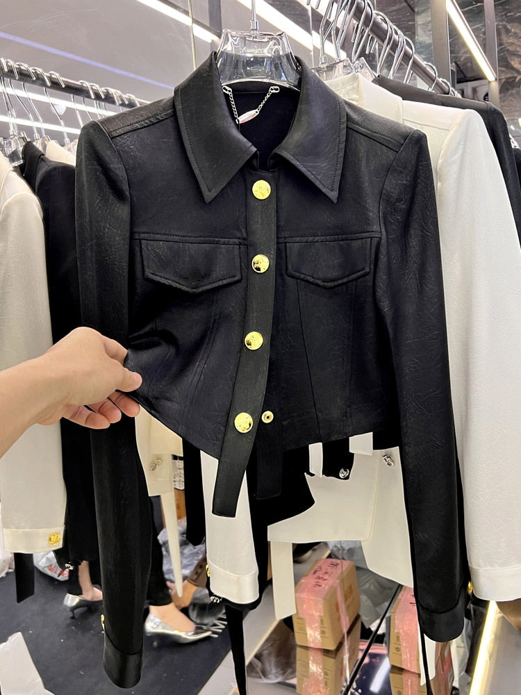 ModeGeist | Ich will keine Geheimnisse behalten Crop-Jacke