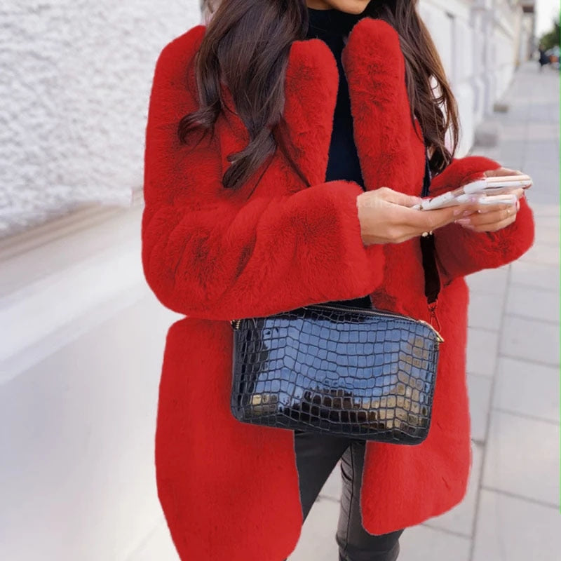 ModeGeist | Midikleid mit Fleece-Futter für Frauen Ideal für Den Herbst und Den Winter