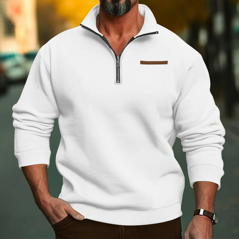 EMIL Pullover mit kurzem Reißverschluss