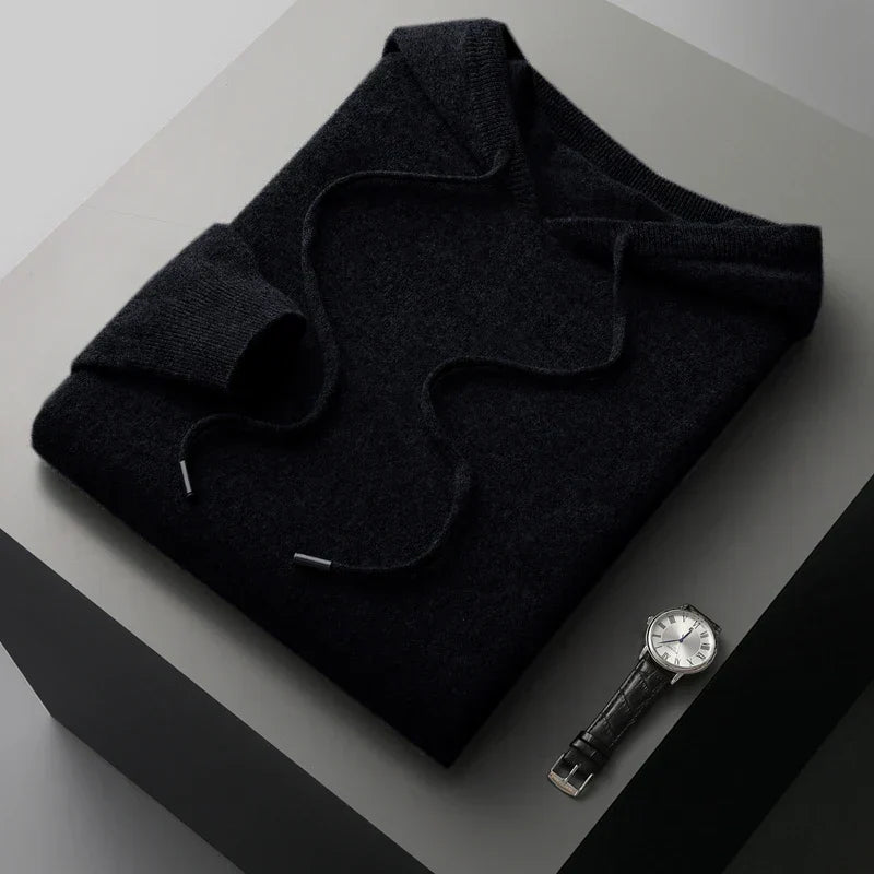 ModeGeist | Hoodie Aus Wollmix Wolle Warm und Bequem