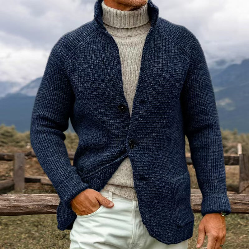 ERWIN - Grobstrickjacke im Stricklook