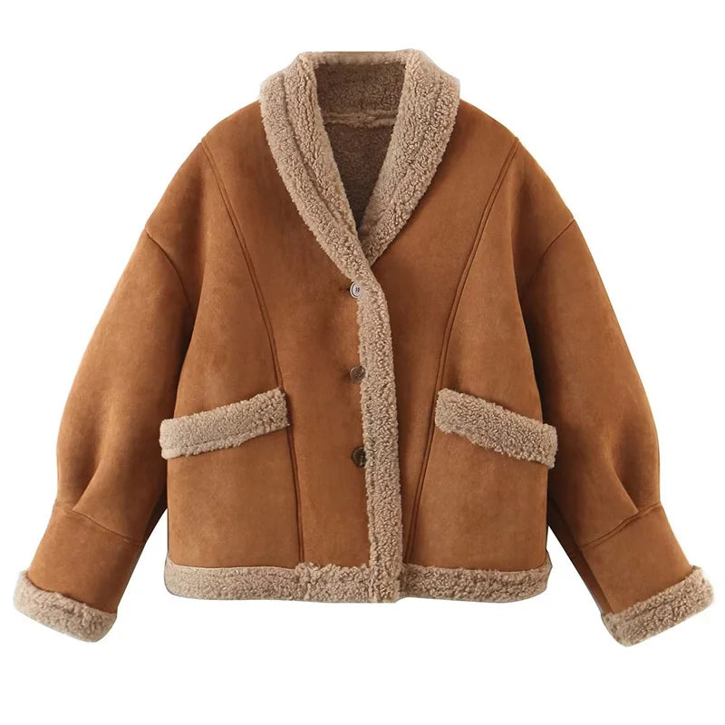 ModeGeist | Zeitlose Frauenjacke mit Manschetten - ModeGeist