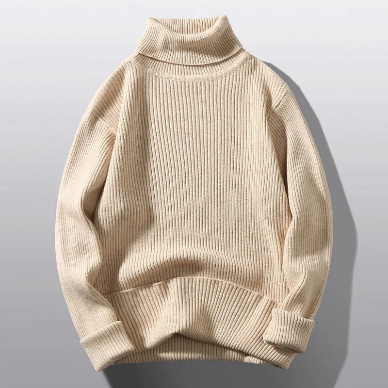 ModeGeist | Rippstrick-rollkragen Weich und Warm Perfekt für Lagenlook