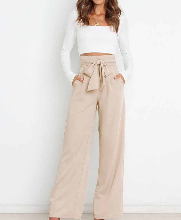 SKYLAR – Breite Hose mit Krawattenoberteil