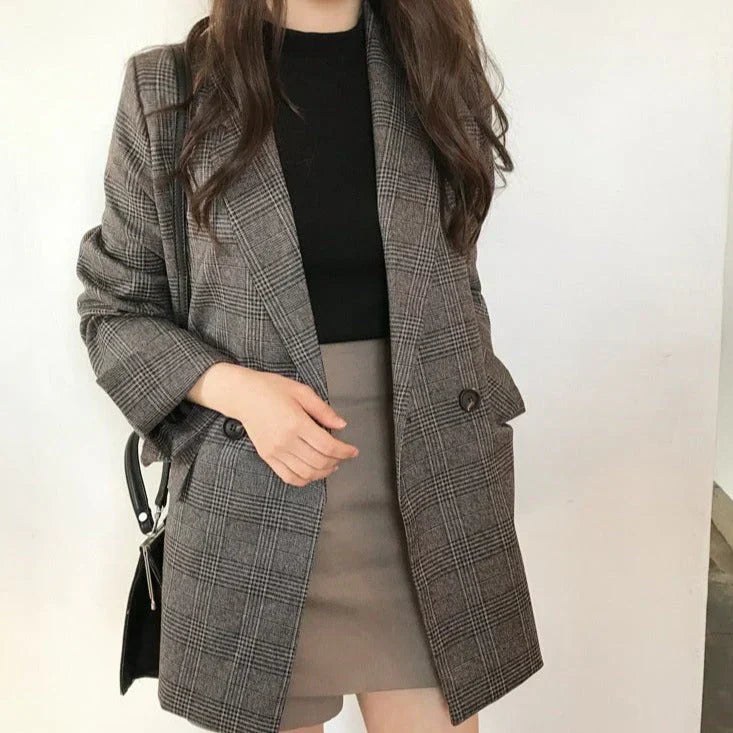 ModeGeist | Blazer mit Kariertem Sakko