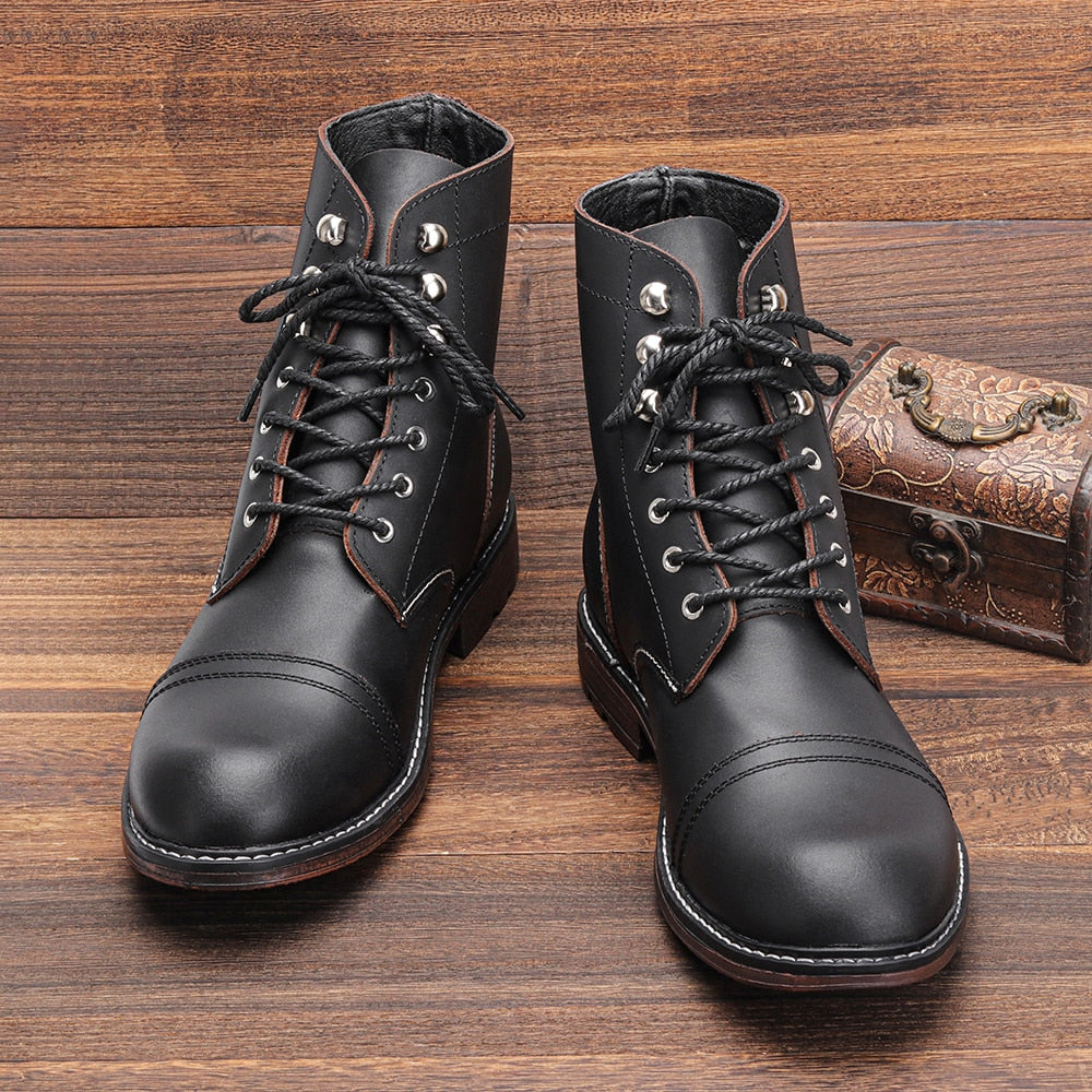ModeGeist | Schuhe mit Absatz Aus Naturleder