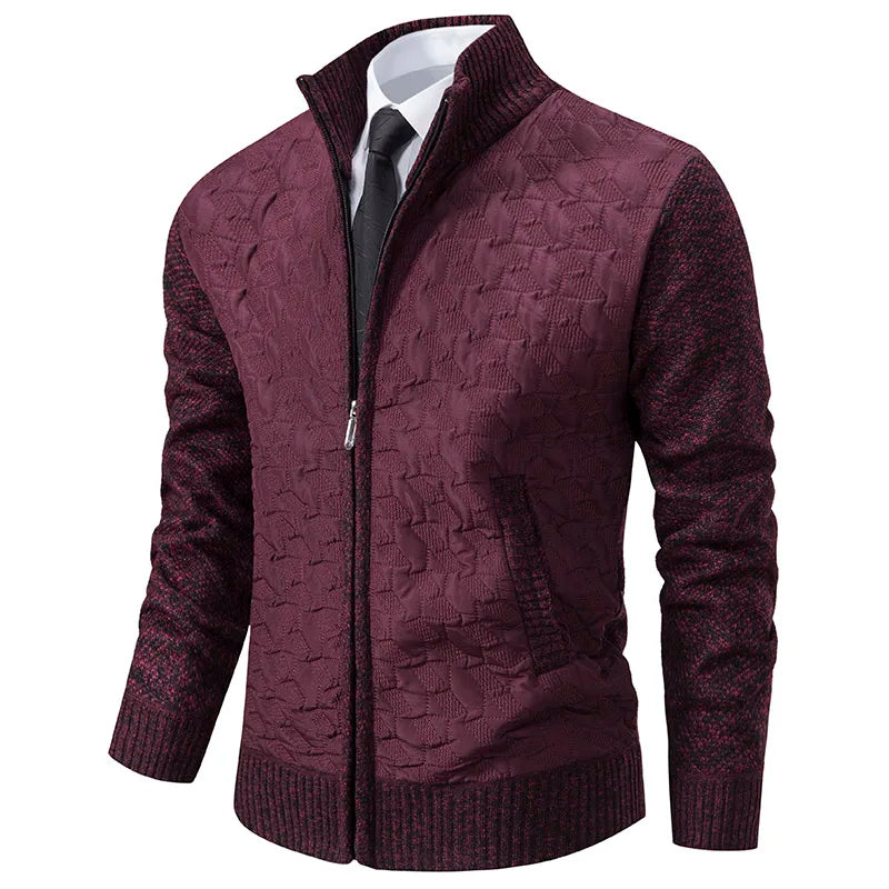 ModeGeist | Strickjacke mit Gepolsterter Front Warm und Modern Perfekt für Den Alltag
