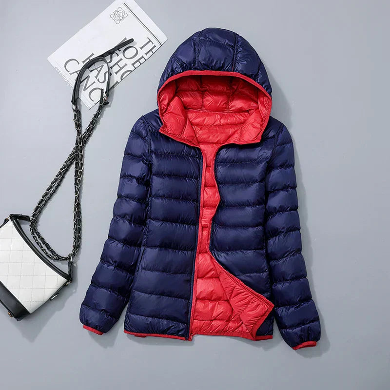 ModeGeist | Kapuzen Daunenjacke Spezielle Winter