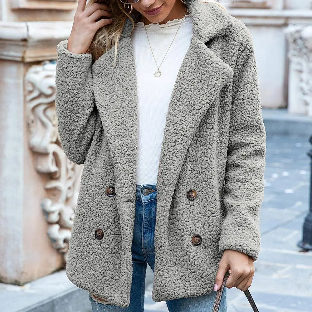 Kurze, kuschelig warme Teddyjacke Nela