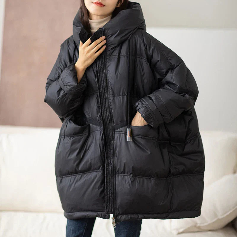 ModeGeist | Winter Oversized Daunen Kapuzenjacke