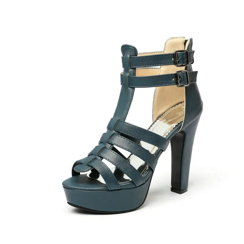 MODEGEIST Damen Platform Sandalen Wide Fit Komfortable Flache Sohle
