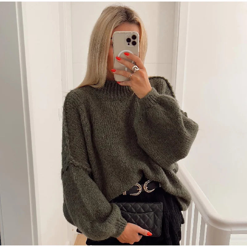 ModeGeist | Weicher Oversized Strickpullover Für Damen