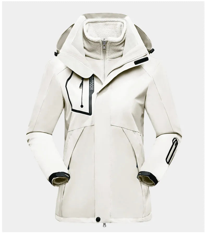 ModeGeist | 3-In-1 Outdoor Schutzjacke für Frauen