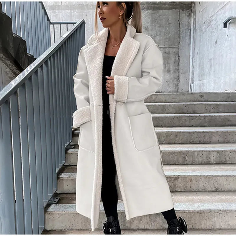 Lederjacke aus langem Leder mit Pelzbesatz