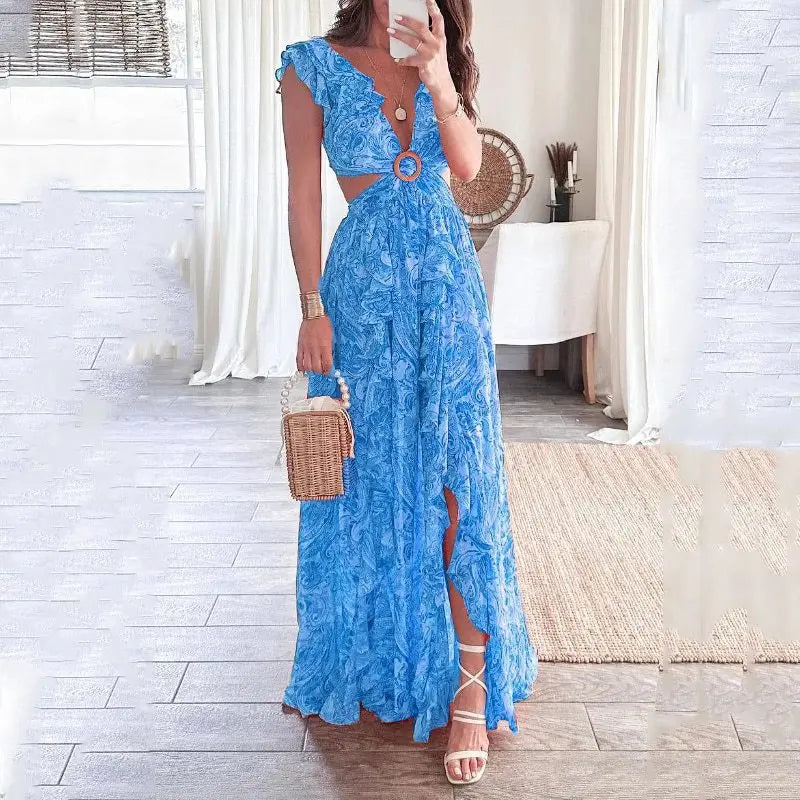 Elegantes Kleid von Laura: Sexy, tief ausgeschnitten, mit freiem Rücken