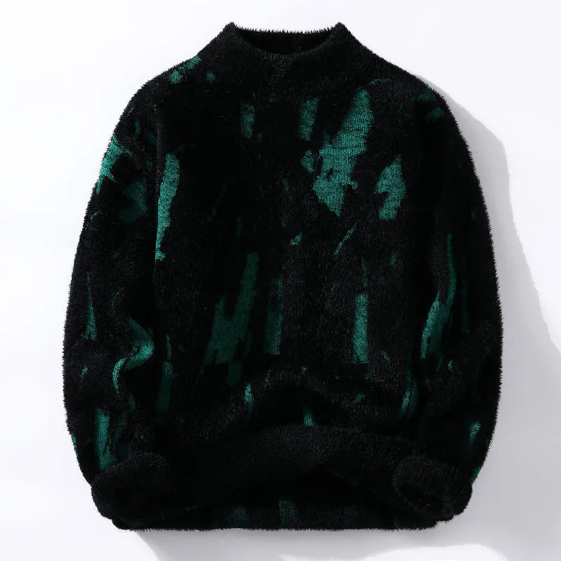 ModeGeist | Abstrakte Strickjacke Weich und Trendy Perfekt für Den Alltagsgebrauch